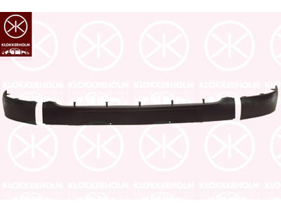 Trim/Protection Strip, bumper, Front, Set, black