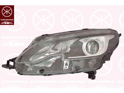 Forlygte, højre, H7/H7, med kørelys (LED), PWY24W, med indstillingsmotor for LWR