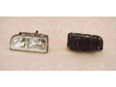 Headlight, H1/H1, without motor for headlamp levelling, Left, Illuminance [lx]: 20