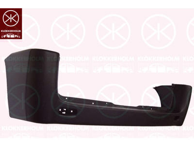 Bumper, Partial primed, Rear, Axle Distance [mm]: 3000