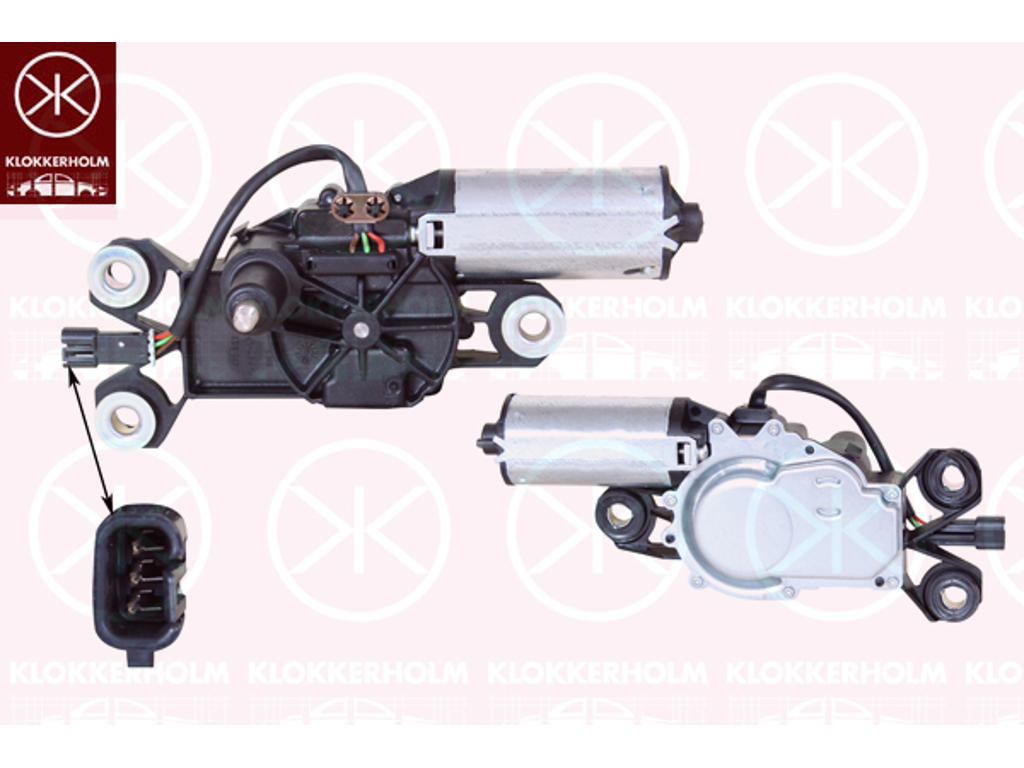 Wiper Motor, Rear, Voltage [V]: 12