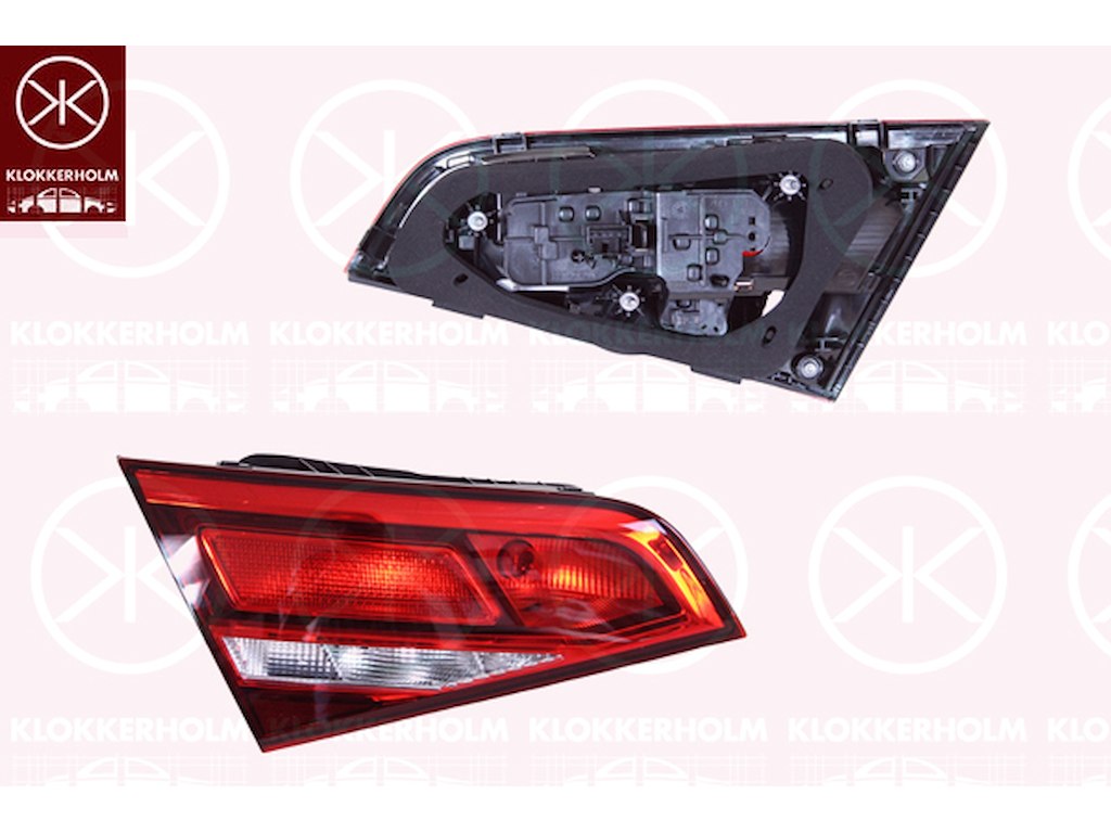 Baklys, 5-dørs, venstre, indre del, med pæreholder, Hella