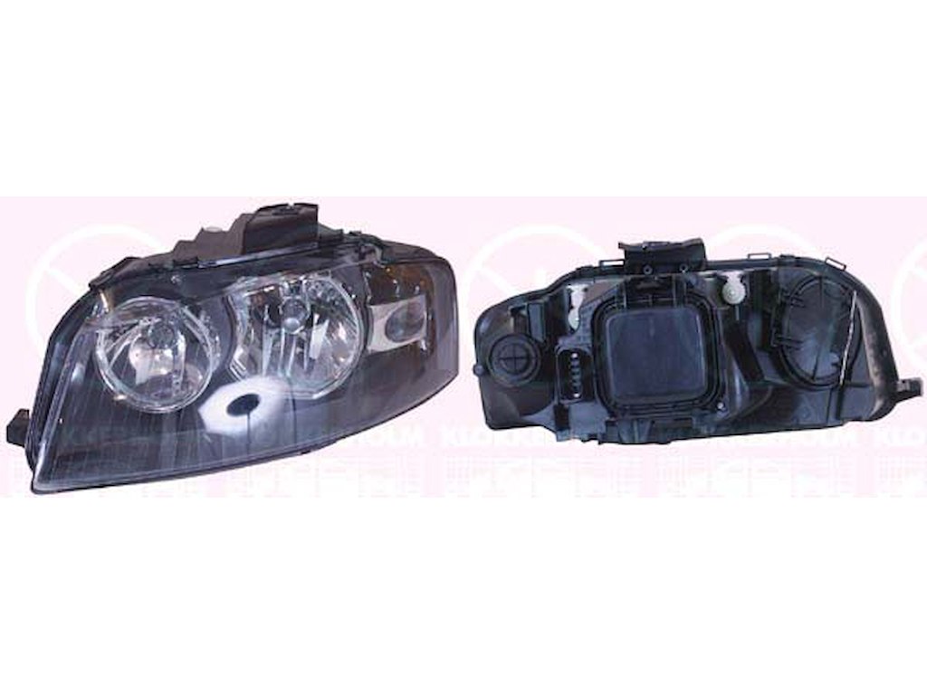Headlight, H7/H7, with motor for headlamp levelling, AL, Right, Illuminance [lx]: 25