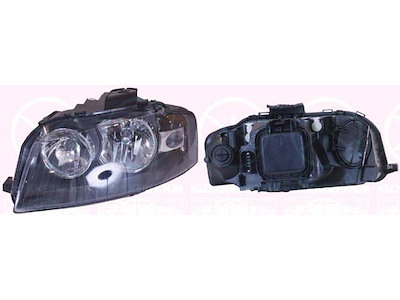 Headlight, H7/H7, with motor for headlamp levelling, AL, Left, Illuminance [lx]: 25