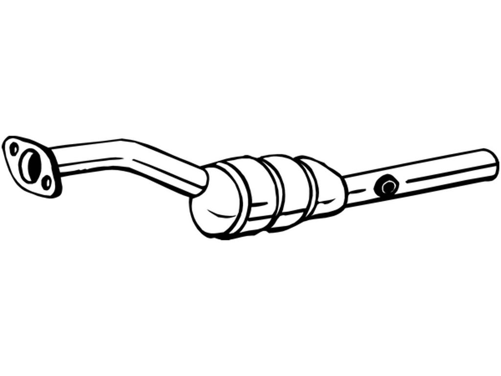 Catalytic Converter, with mounting parts, Euro 5