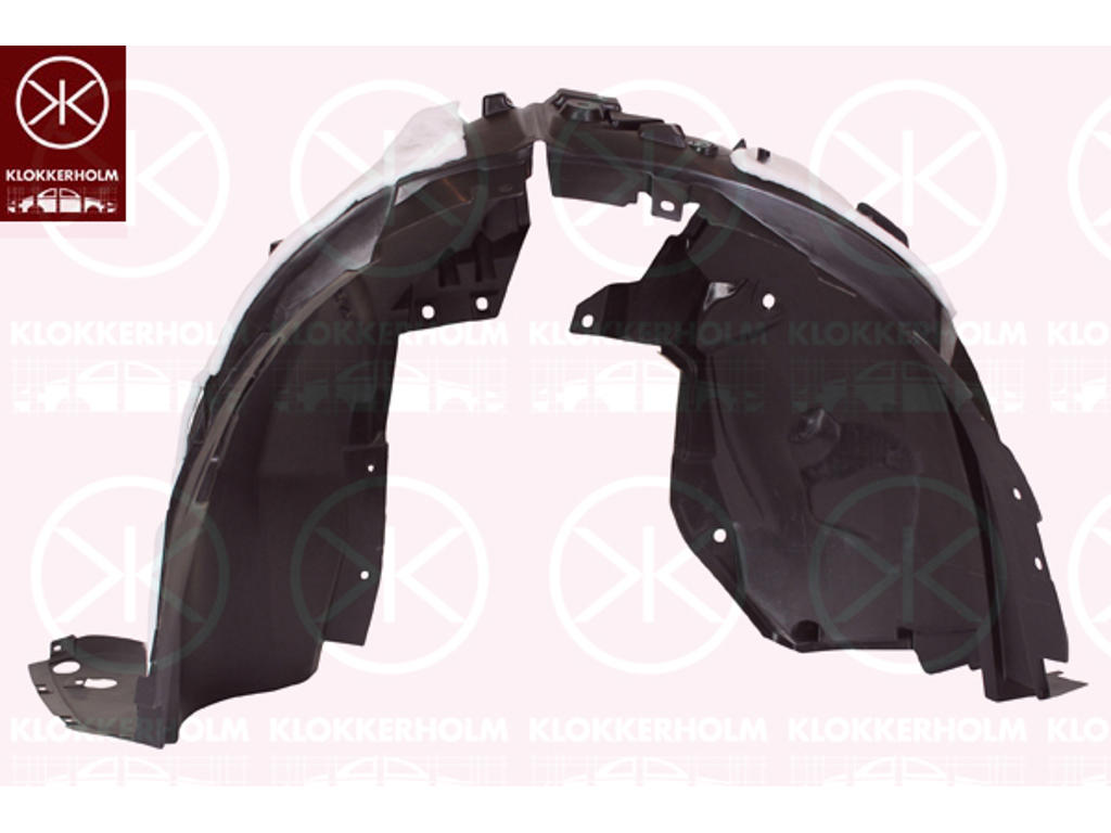 Liner, wheelhouse, Plastic, Right Front, with isolation tape