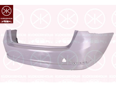 Bumper, Rear, black, not for trim level: RS
