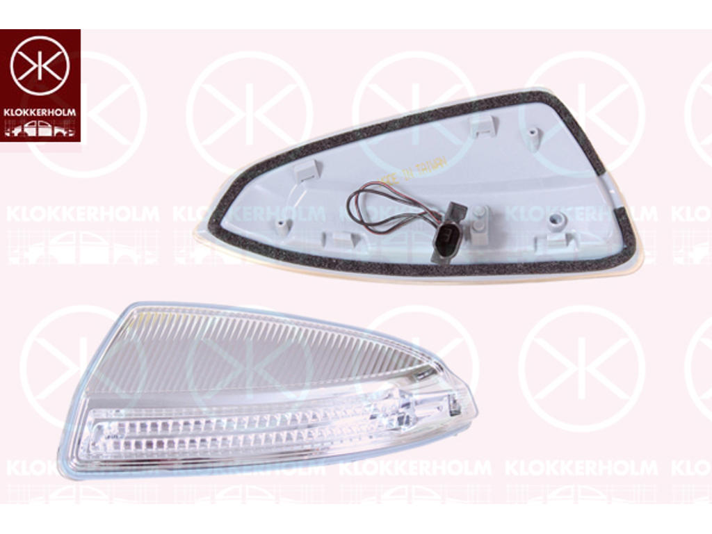 Blinklygte, venstre, sidespejl, LED