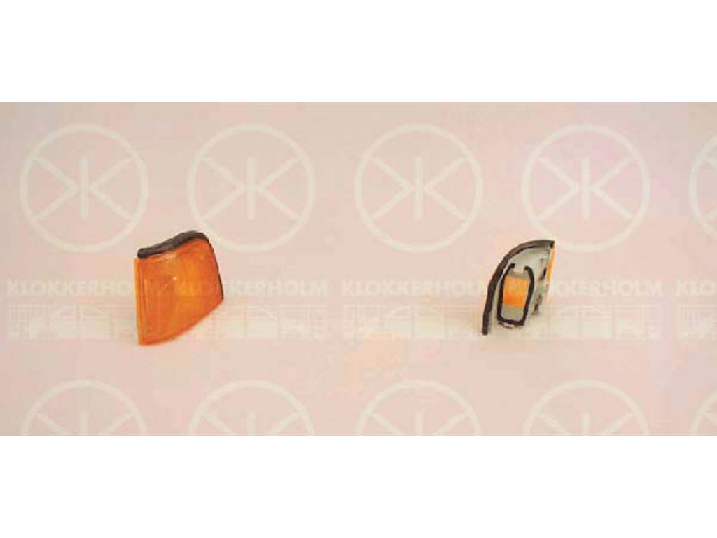 Direction Indicator, without bulb holder, yellow, Right
