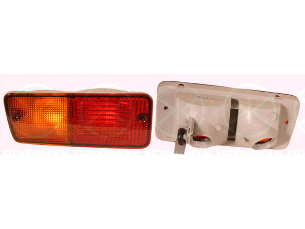 Tail Light Assembly, Left, Lower Section, Indicator Colour: yellow, without bulb holder