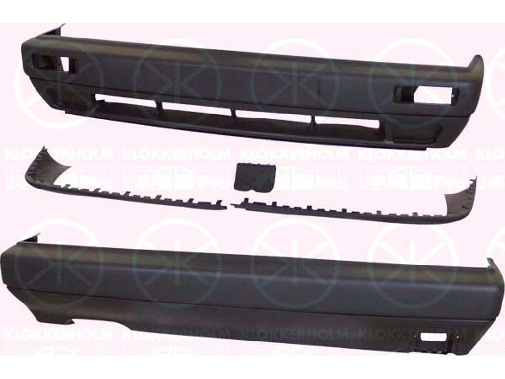 Conversion Kit, bumper, Full Body Section, with spoiler, black