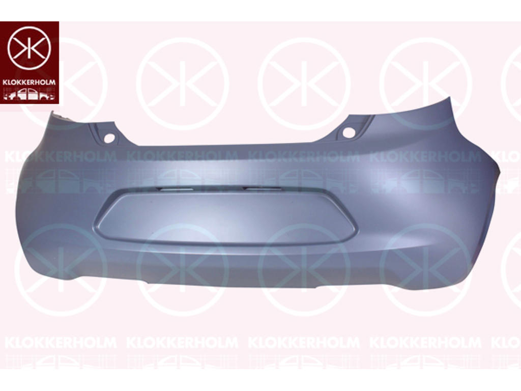 Stötfångare, m/grundlack, Bak