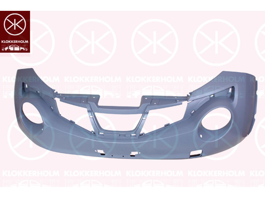 Bumper, Front, Vehicle Production Country: Great Britain, with hole(s) for washer nozzle, with hole(s) for holder, w/primer