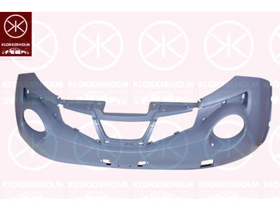 Bumper, Front, Vehicle Production Country: Great Britain, with hole(s) for washer nozzle, with hole(s) for holder, w/primer