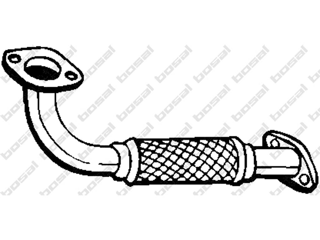 Exhaust Pipe, See accessories list for additionally required parts:  