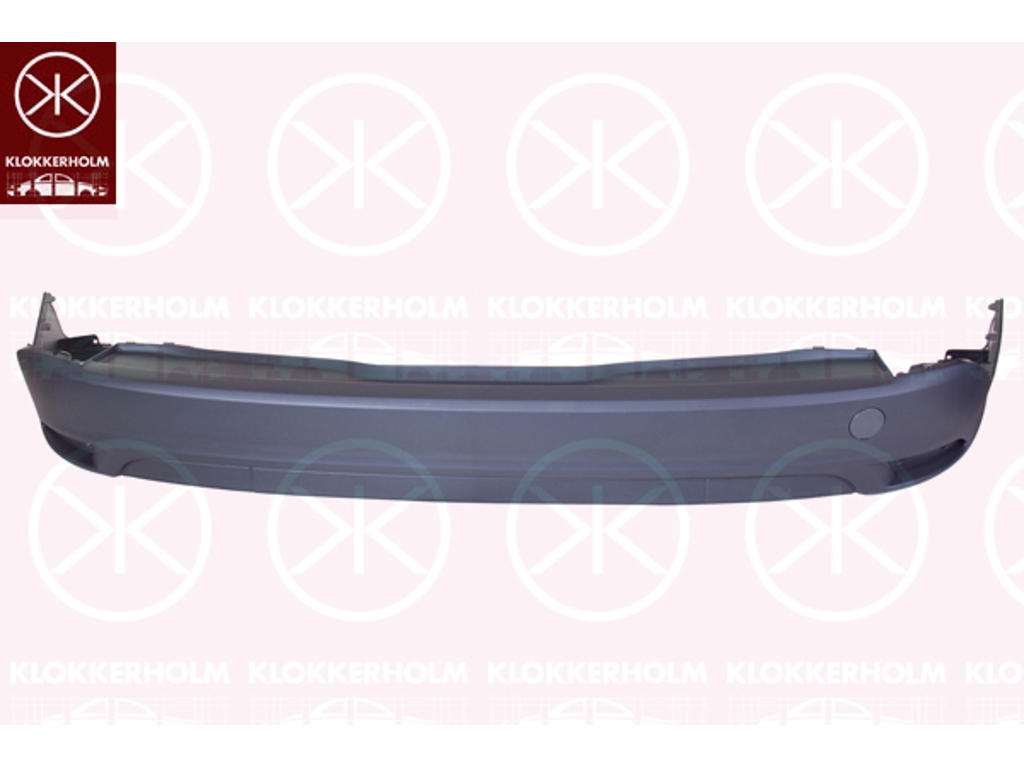 Bumper, Rear, Lower Section, without cutout/cutouts for exhaust pipe