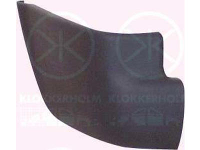 Bumper, grey, Left Rear