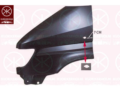 Wing, Right Front, with hole for direction indicator