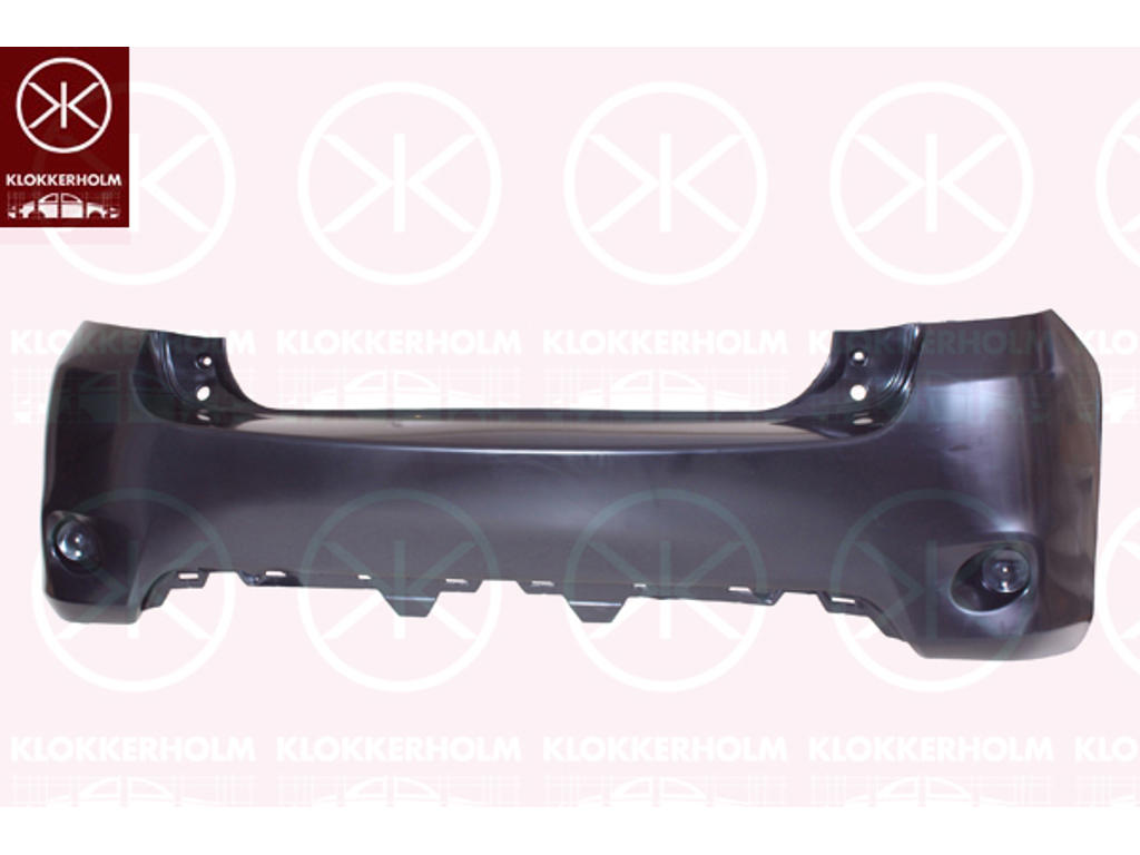 Bumper, Rear, black