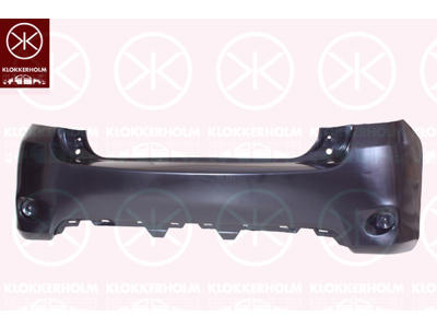 Bumper, Rear, black