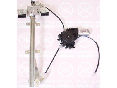 Window Regulator, 4-dr, with electric motor, Electric, Right Front