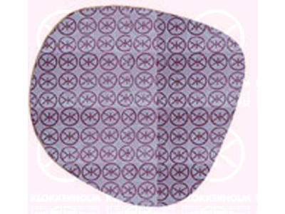 Mirror Glass, exterior mirror, Convex, Heatable, Right