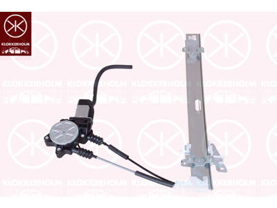 Window Regulator, with electric motor, Electric, Right Front