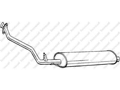 Front Muffler, See accessories list for additionally required parts:  
