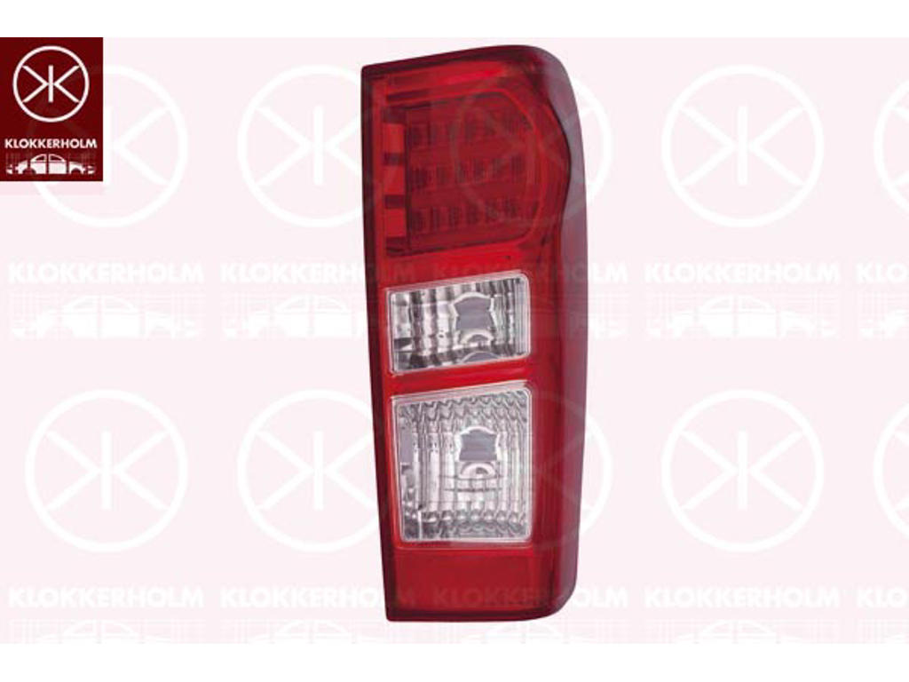 Kombinationsbackljus, Höger, Årsmodell till: 2017, LED, PY21W, P21W, utan lamphållare