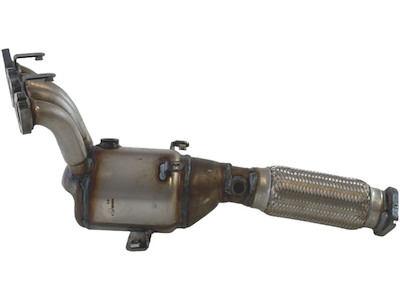 Catalytic Converter, with mounting parts, Euro 4, Euro 5, Emission Standard: Euro 6