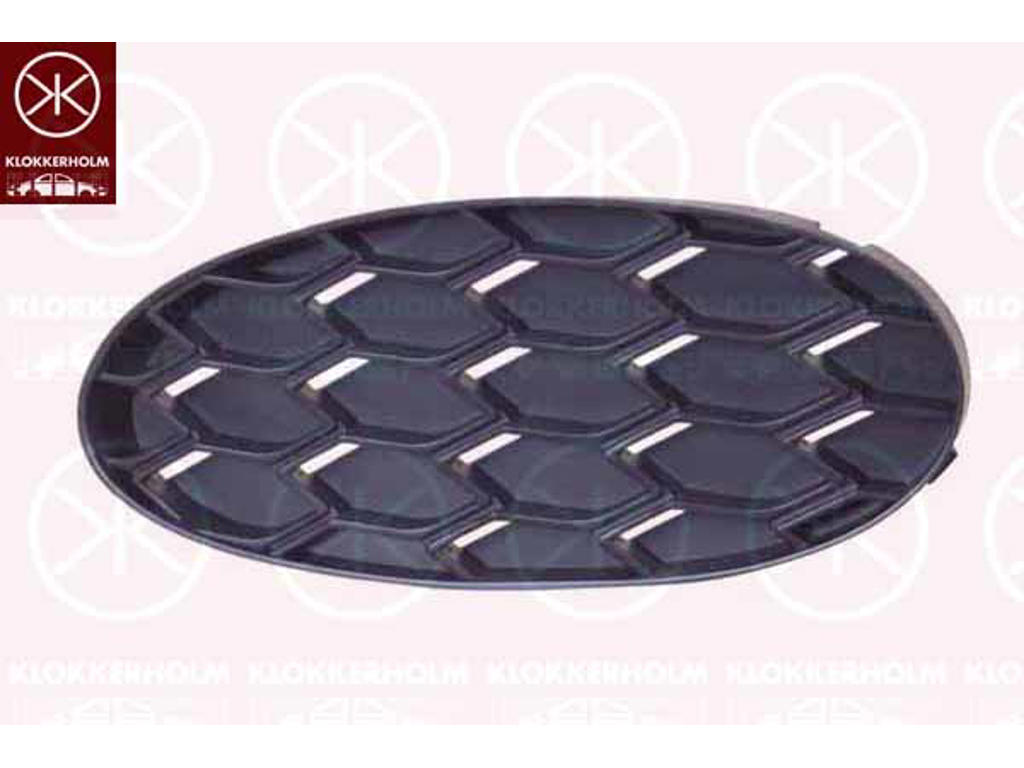 Ventilation Grilles, bumper, black, Left Front