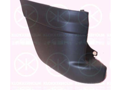 Bumper, w/primer, Right Rear, with hole(s) for park distance control