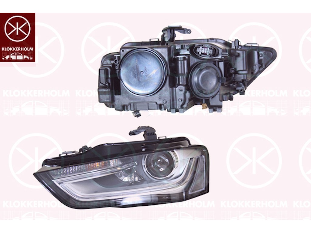 Headlight, without control unit for Xenon, with dynamic bending light, Bi-Xenon, with motor for headlamp levelling, AL, Left, D3S (Gas Discharge Lamp), Illuminance [lx]: 17.5