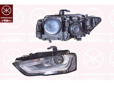 Headlight, without control unit for Xenon, with dynamic bending light, Bi-Xenon, with motor for headlamp levelling, AL, Left, D3S (Gas Discharge Lamp), Illuminance [lx]: 17.5