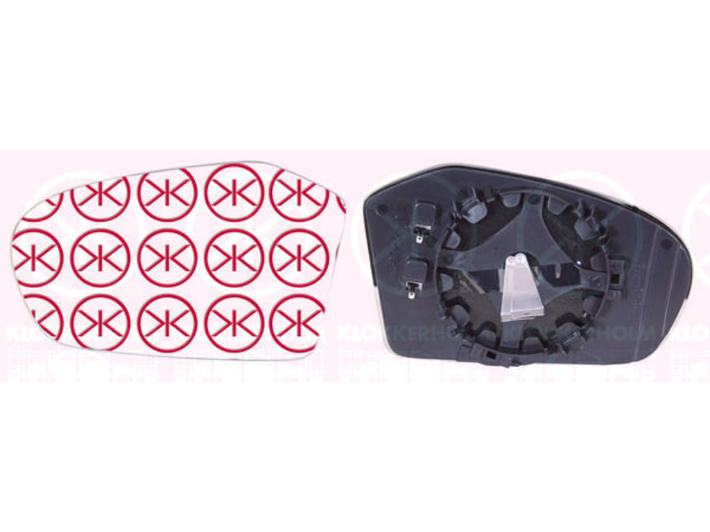 Mirror Glass, exterior mirror, Aspherical, Heatable, Right