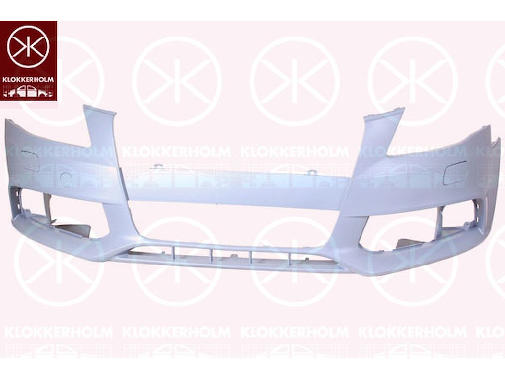 Bumper, w/primer, Front, with hole(s) for washer nozzle