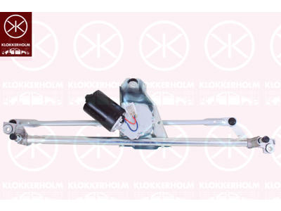 Window Cleaning System, Front, Set, with electric motor, Number of pins: 5, for left-hand drive vehicles
