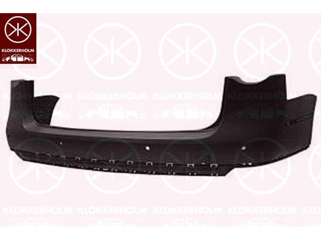 Буфер, сзади, с отверстием / отверстиями для парковочного ассистента, Число отверстий: 4, с грунтовкой