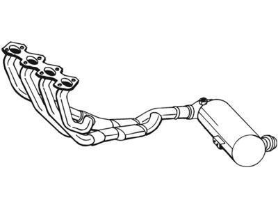 Catalytic Converter, with mounting parts, Emission Standard: Euro 3