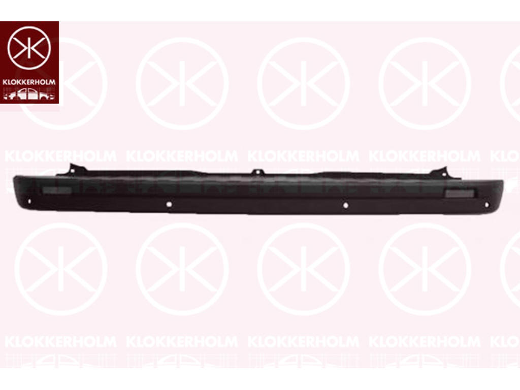 Bumper, Rear, with hole(s) for park distance control