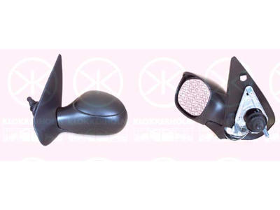 Exterior Mirror, Control: cable pull, Aspherical, Left