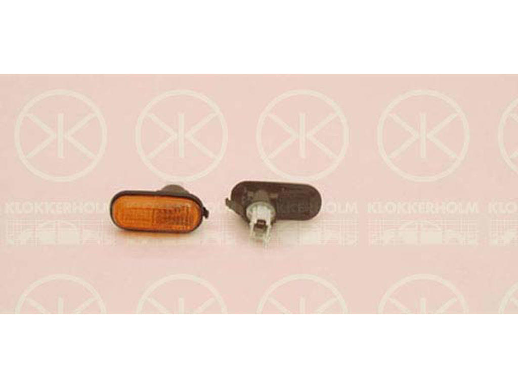 Direction Indicator, with bulb holder, yellow, Left, lateral installation