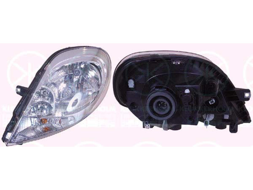 Headlight, Left, Illuminance [lx]: 15, H4, Indicator Colour: white, with motor for headlamp levelling, Valeo