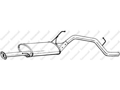 Rear Muffler, See accessories list for additionally required parts:  
