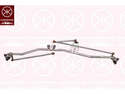 Pyyhkijän vivusto, Edessä, Sarja, Ohjaus vasemmalla