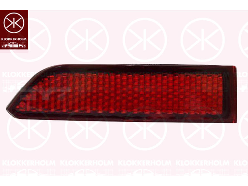 Reflector, Left Rear, Outer section, red