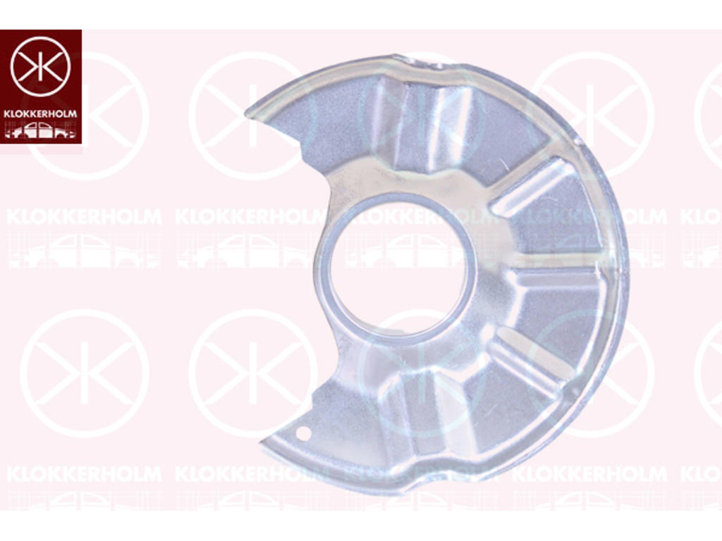 Splash Guard, brake disc, Front Axle, Diameter 1/Diameter 2 [mm]: 277/82, Zinc-coated