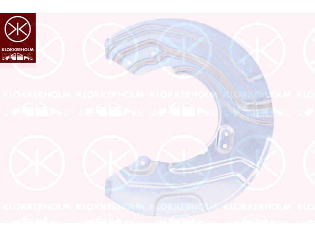 Splash Guard, brake disc, Front Axle Left, 4WD, for brake disc diameter [mm]: 330, Zinc-coated