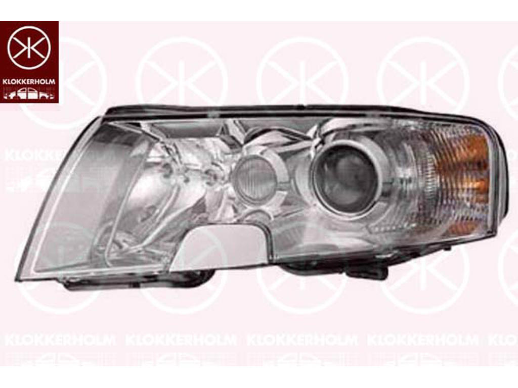 Headlight, Left, Illuminance [lx]: 12.5, Bi-Xenon, with motor for headlamp levelling, with front fog light, Hella