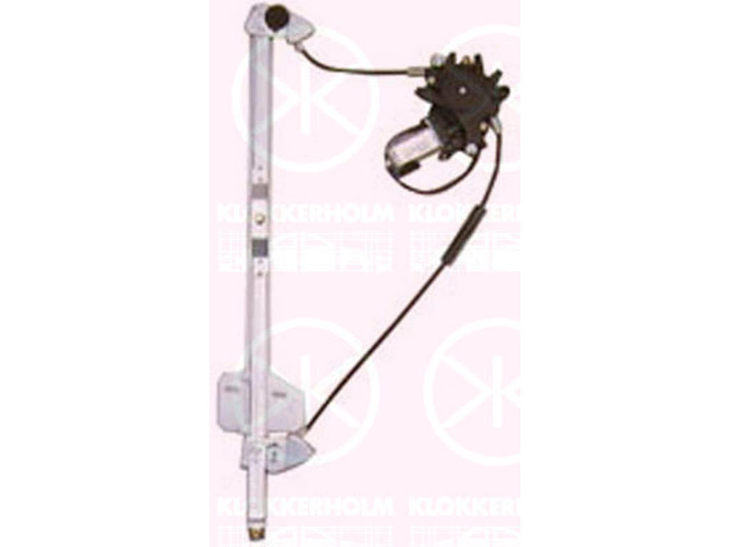 Window Regulator, with electric motor, without comfort function, Electric, Left Front, Number of pins: 2